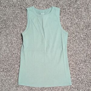 Mint Green Ribbed Tank